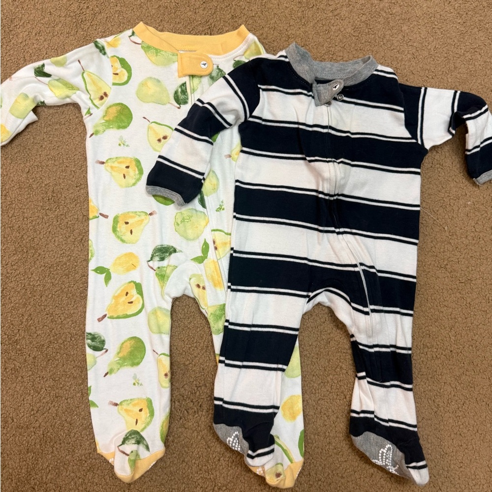 Burt’s bees 0-3 month jammies